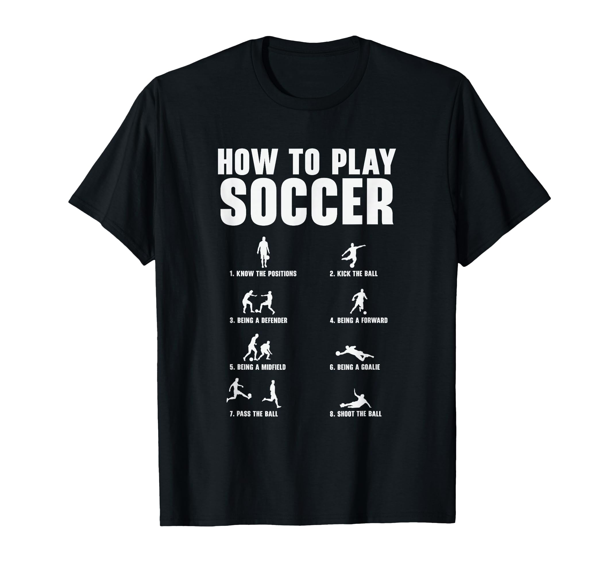How To Play Soccer Football Player T-Shirt - Minimalist Print Men Women - T-Shirt, Sweatshirt, Hoodie