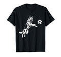 German Shepherd Soccer Player Dog T-Shirt - Fun Novelty Design Men Women - T-Shirt, Sweatshirt, Hoodie