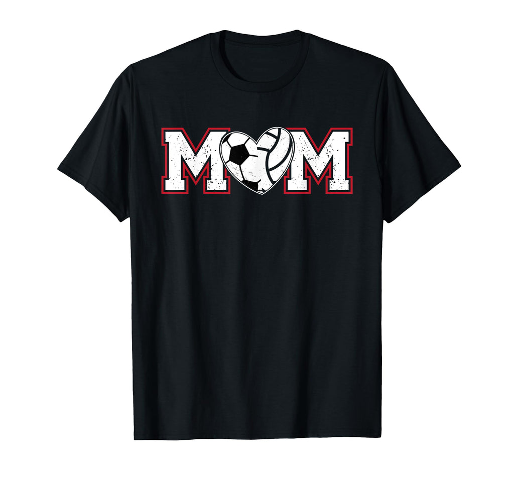 Volleyball Soccer Mom Soccer Volleyball T-Shirt - Novelty Apparel Unisex - T-Shirt, Sweatshirt, Hoodie