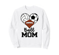 Ball Mom Funny Volleyball Sweatshirt - Casual Everyday Wear for Adults - T-Shirt, Sweatshirt, Hoodie