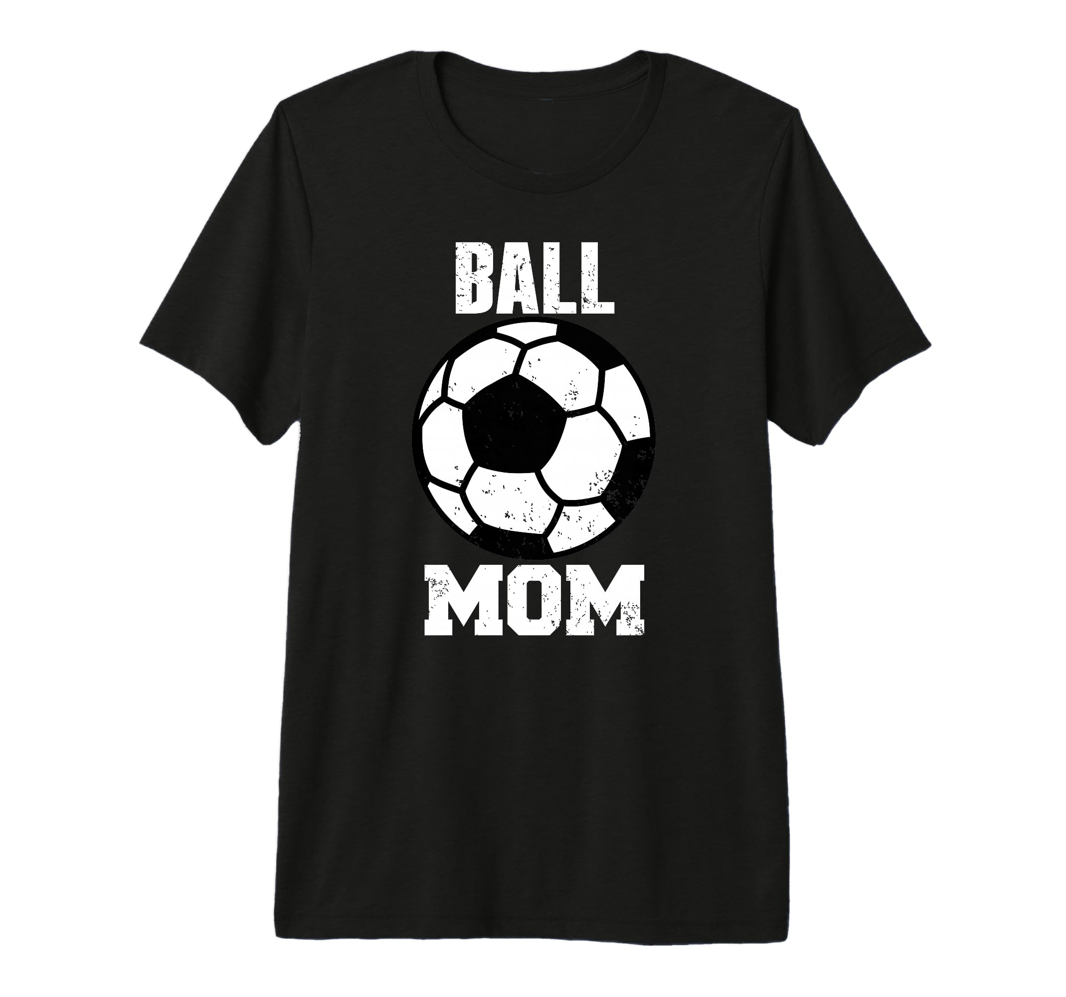 Ball Mom Funny Soccer Mom Gameday Tri Blend T-Shirt - Graphic Print Unisex - T-Shirt, Sweatshirt, Hoodie