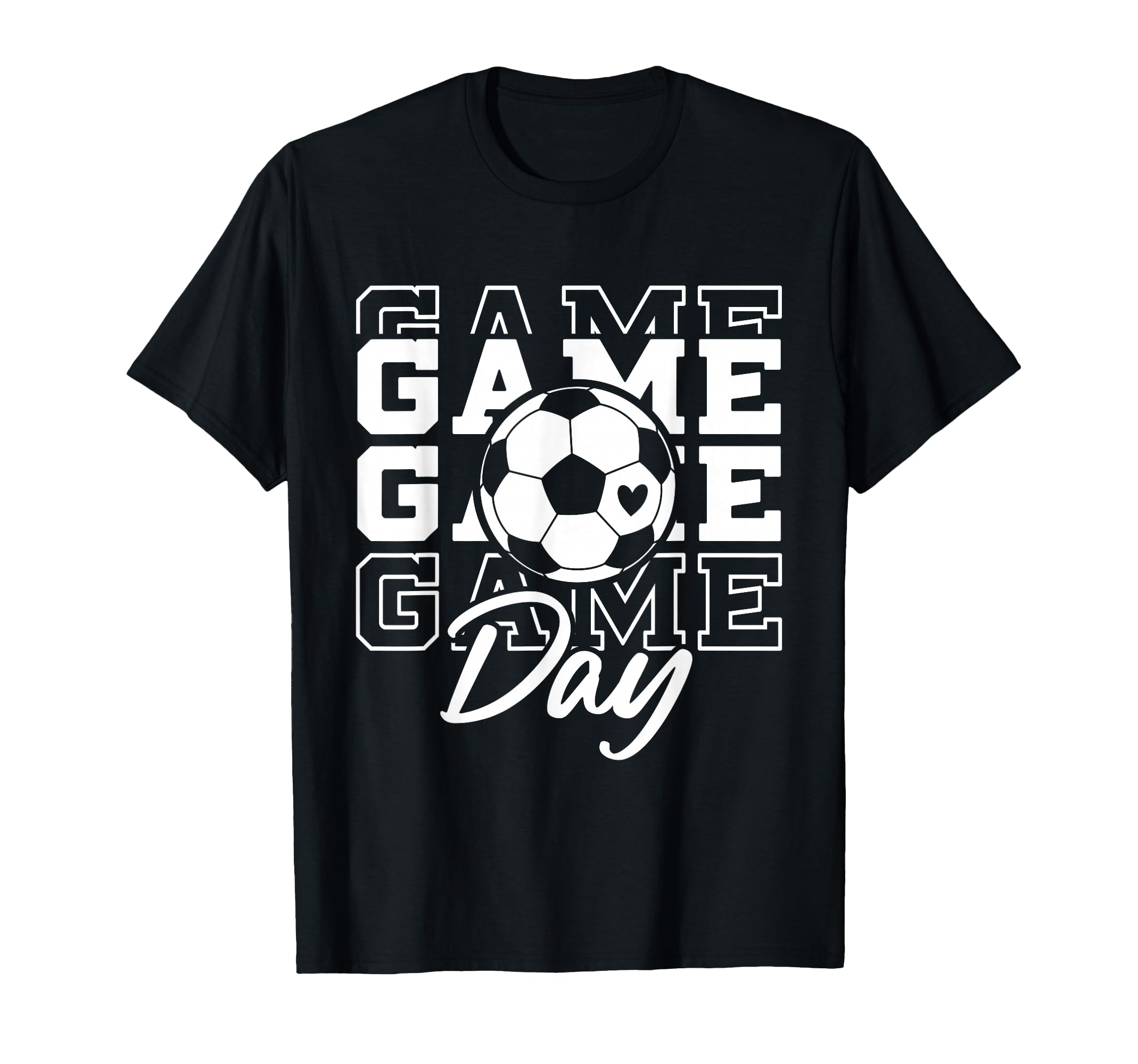 Game Day Soccer Ball Soccer Mom T-Shirt - Custom Art Print Men Women - T-Shirt, Sweatshirt, Hoodie