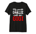 Proud Ice Hockey Goalie Gigi Hockey T-Shirt - Streetwear Style Unisex - T-Shirt, Sweatshirt, Hoodie