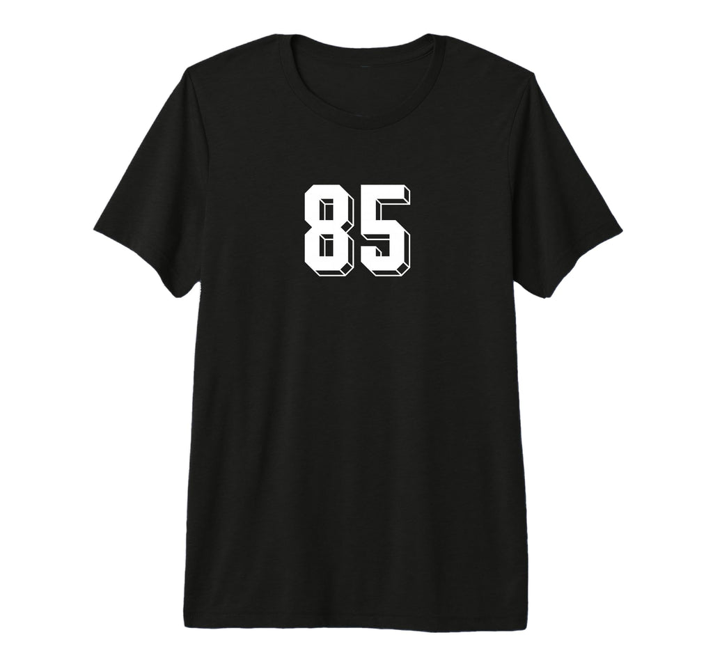 Number 85 80S 90S Soccer Team Jersey T-Shirt - Fun Novelty Design Unisex - T-Shirt, Sweatshirt, Hoodie
