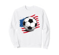 Soccer American Flag 4Th July Sweatshirt - Novelty Apparel Unisex - T-Shirt, Sweatshirt, Hoodie