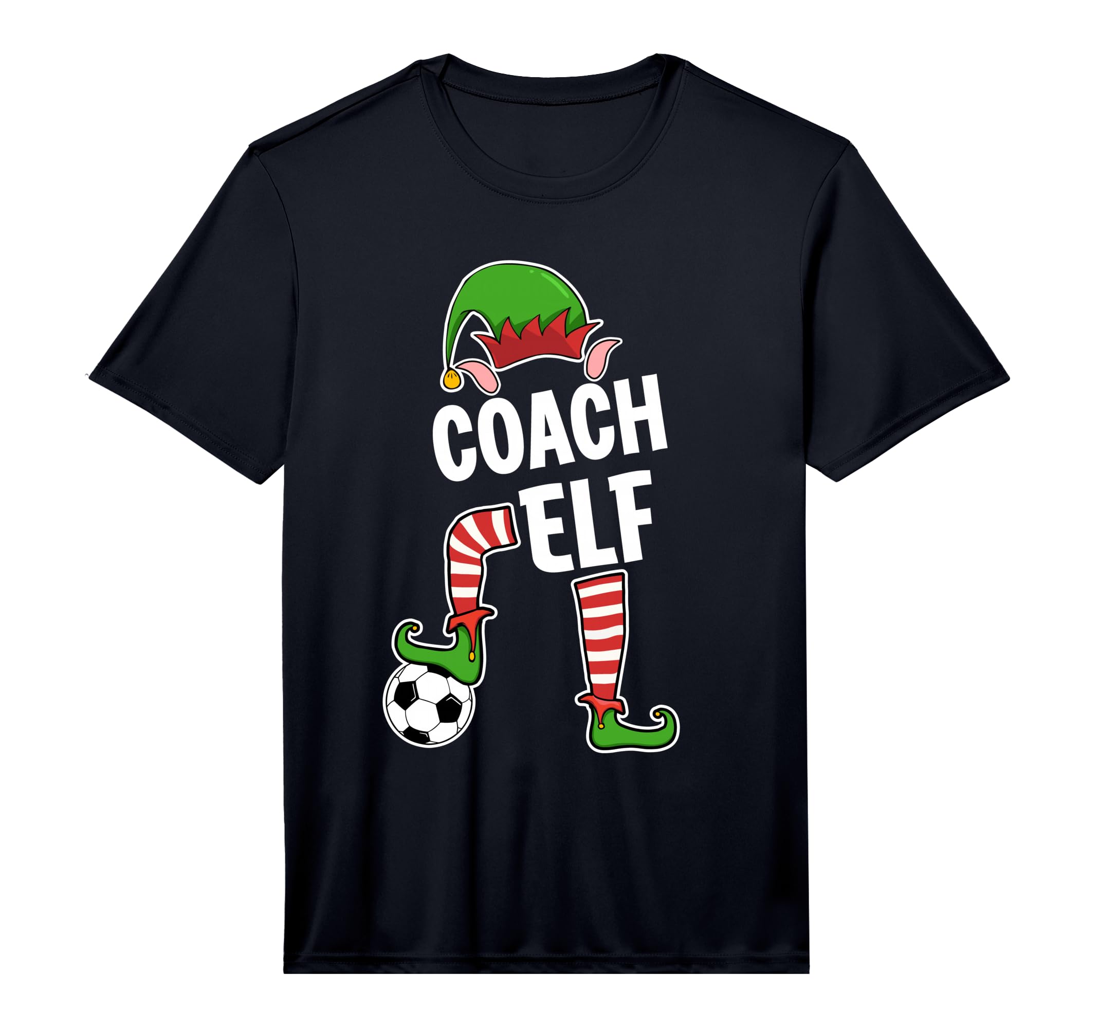 Soccer Elf Soccer Coaches Elf T-Shirt - Casual Everyday Wear Unisex - T-Shirt, Sweatshirt, Hoodie