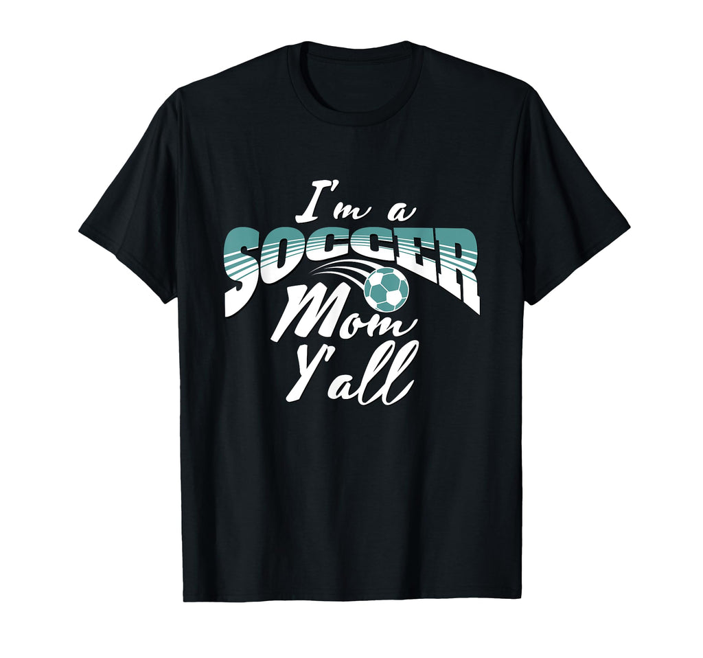 Mom Soccer Lover Soccer Mom Gift Teal T-Shirt - Minimalist Print Unisex - T-Shirt, Sweatshirt, Hoodie