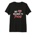 My Heart Belongs To Paris Soccer Ball T-Shirt - Trendy Graphic Men Women - T-Shirt, Sweatshirt, Hoodie