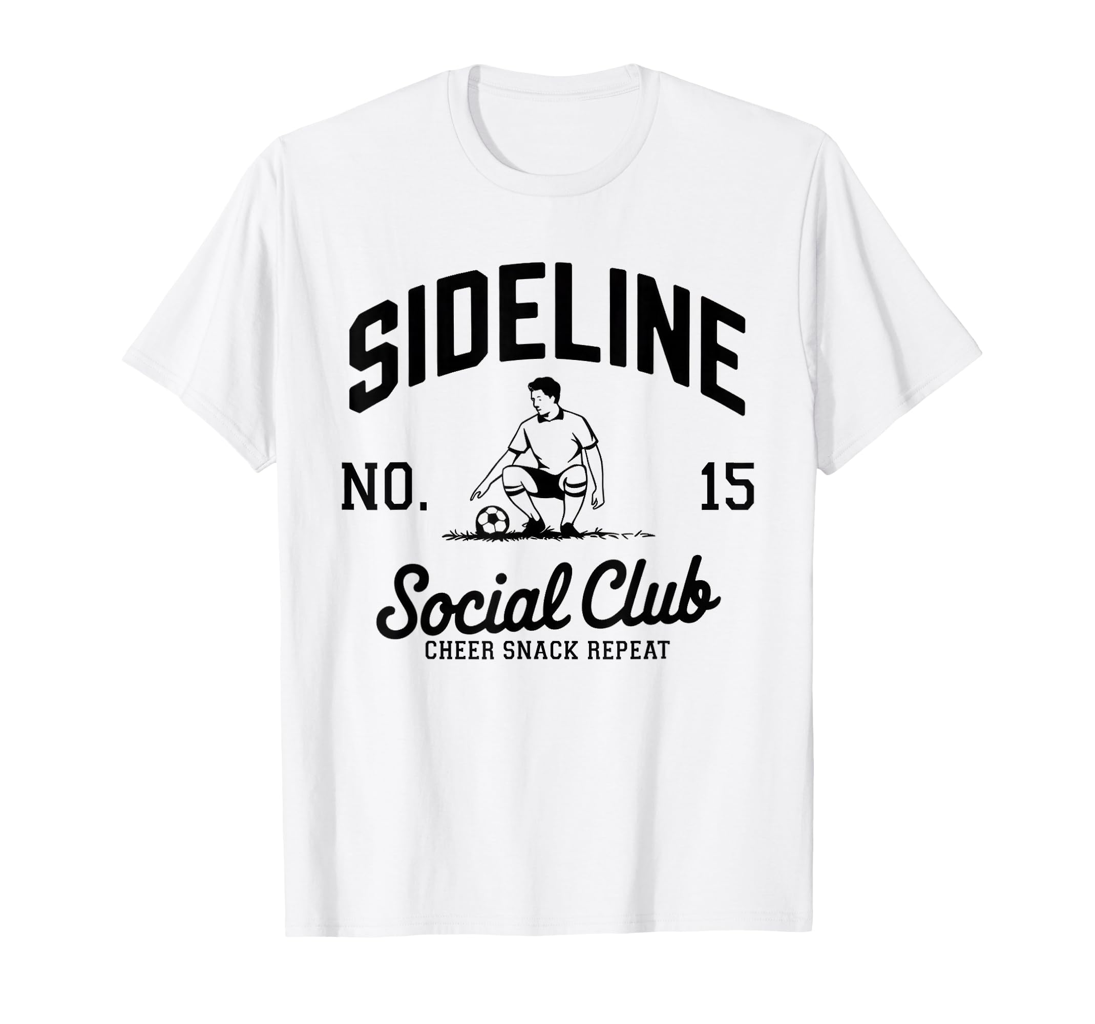 Sideline Social Club Soccer Mom Game Day T-Shirt - Graphic Print for Adults - T-Shirt, Sweatshirt, Hoodie
