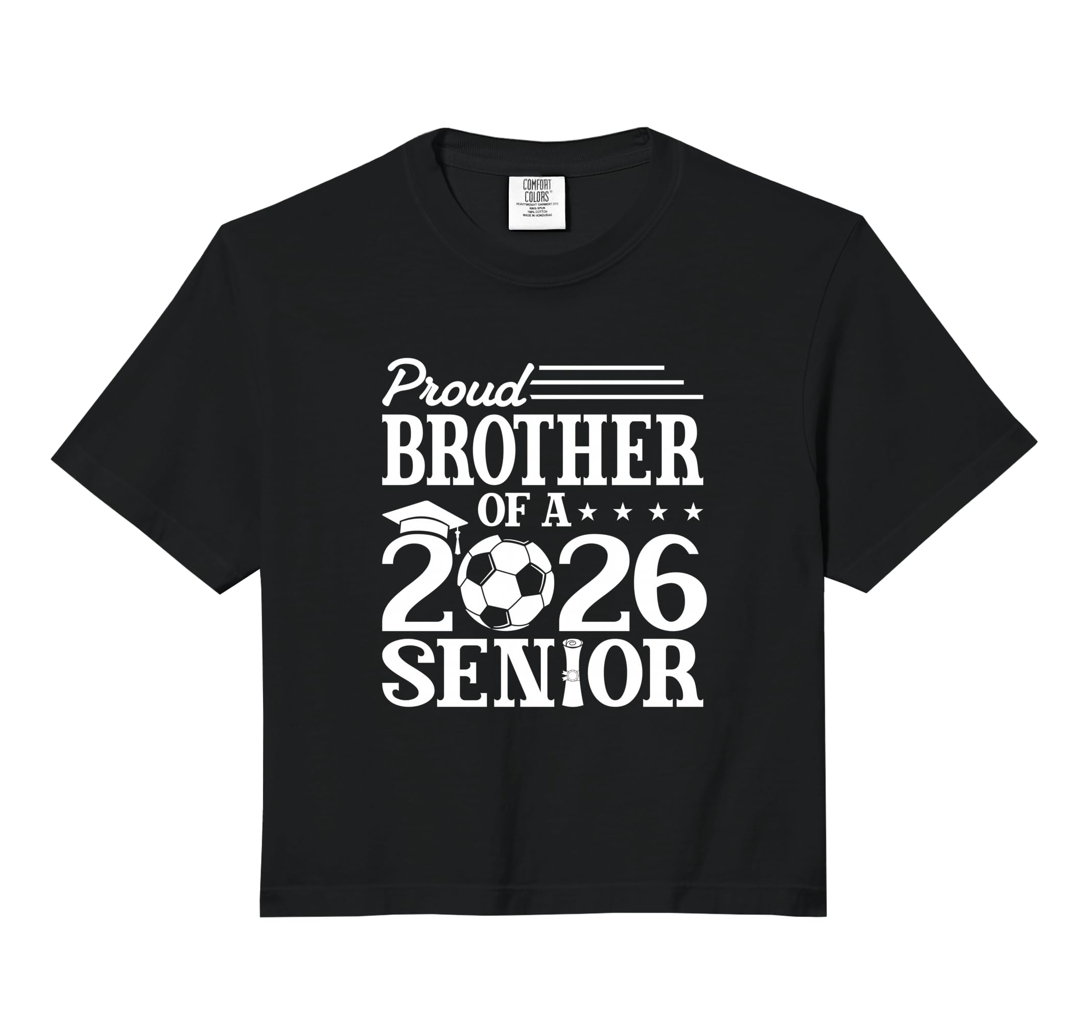 Proud Brother 2026 Senior Soccer Sweatshirt - Trendy Graphic for Adults - T-Shirt, Sweatshirt, Hoodie