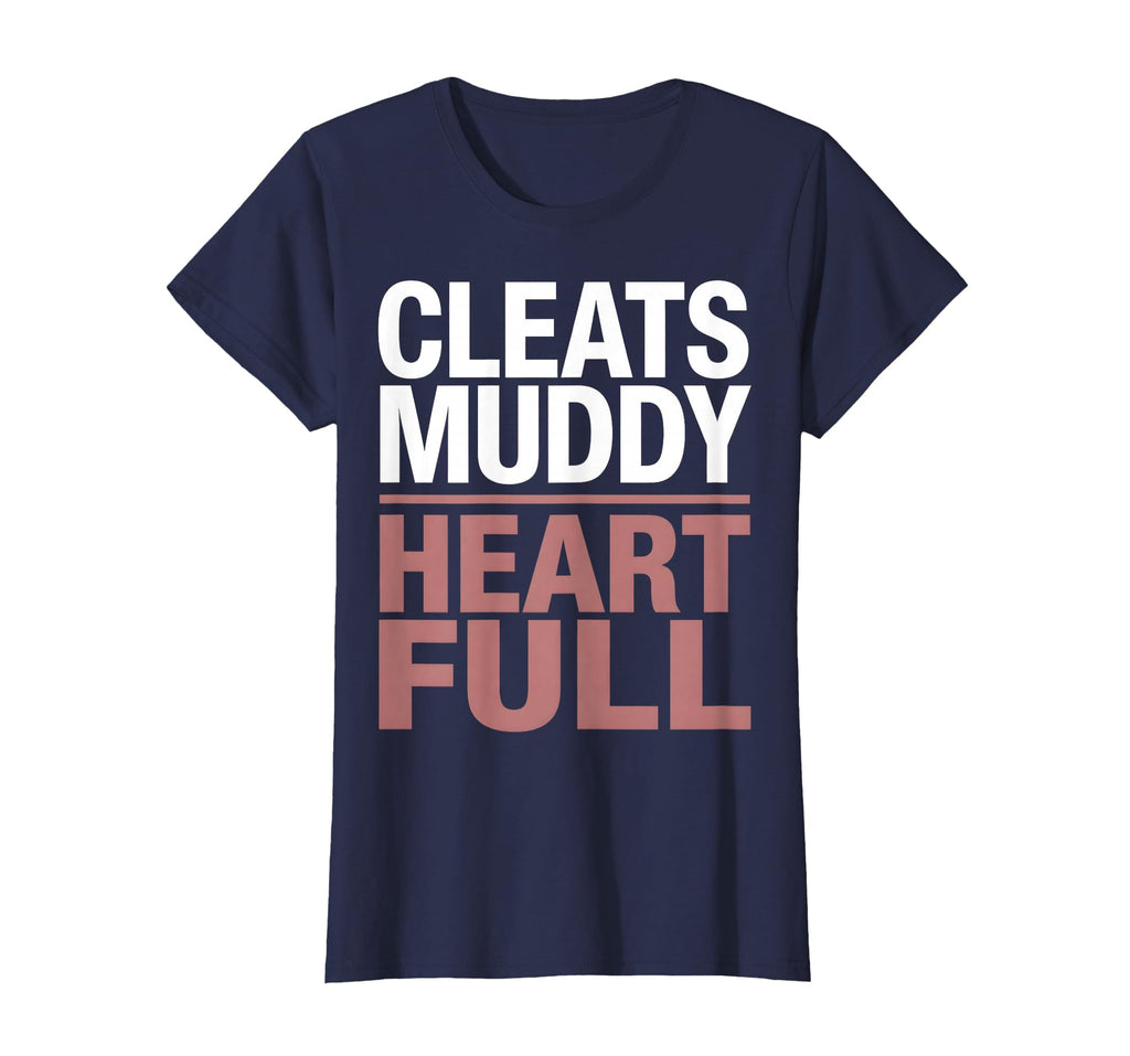 Cleats Muddy Heart Full Soccer Mom T-Shirt - Custom Art Print Unisex - T-Shirt, Sweatshirt, Hoodie
