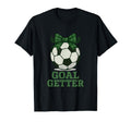 Goal Getter Soccer Mom Coquette Bow T-Shirt - Streetwear Style Unisex - T-Shirt, Sweatshirt, Hoodie