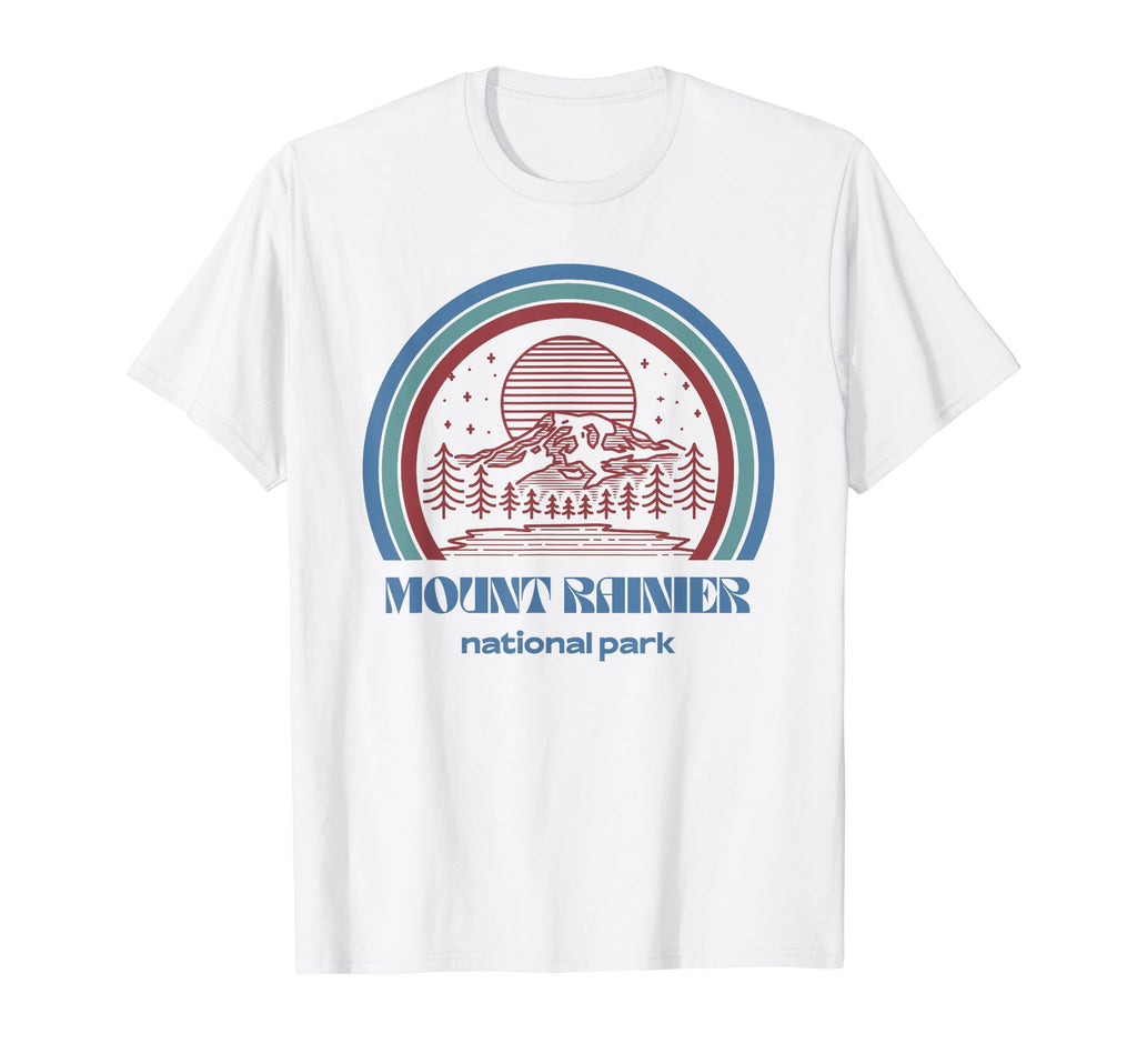Mount Rainier National Park Outdoor T-Shirt - Trendy Graphic Unisex - T-Shirt, Sweatshirt, Hoodie