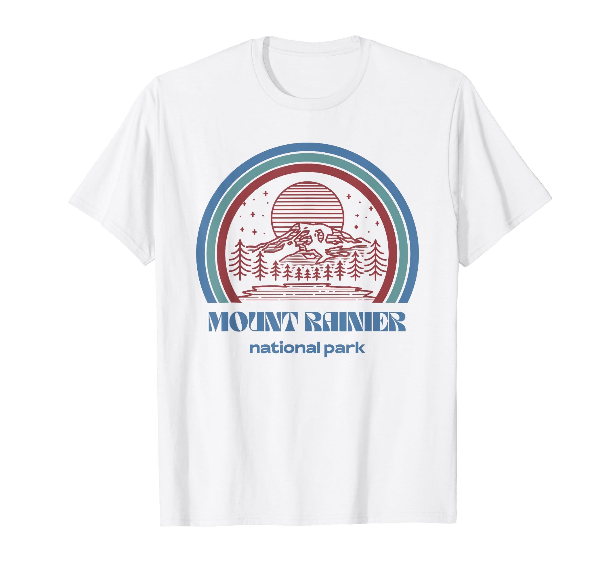 Mount Rainier National Park Outdoor T-Shirt - Trendy Graphic Unisex - T-Shirt, Sweatshirt, Hoodie