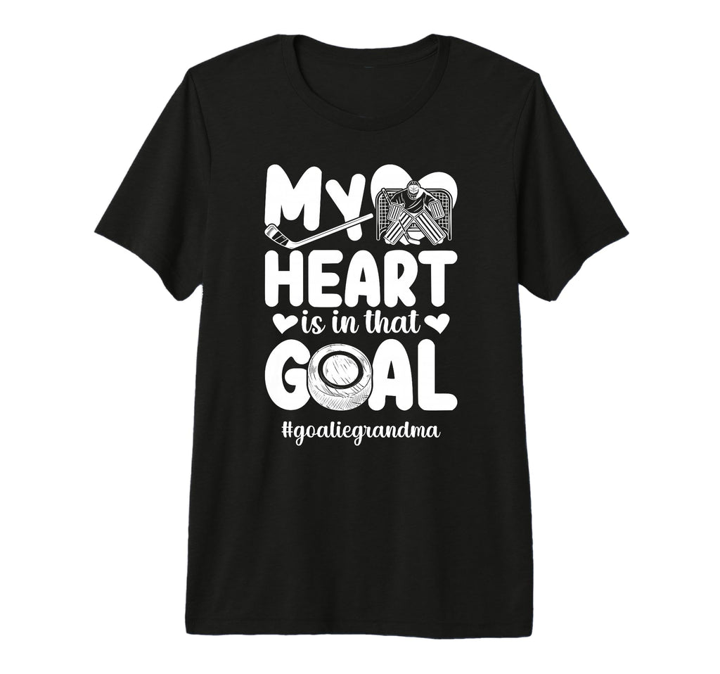 Proud Ice Hockey Goalie Grandma Hockey T-Shirt - Unique Graphic Men Women - T-Shirt, Sweatshirt, Hoodie