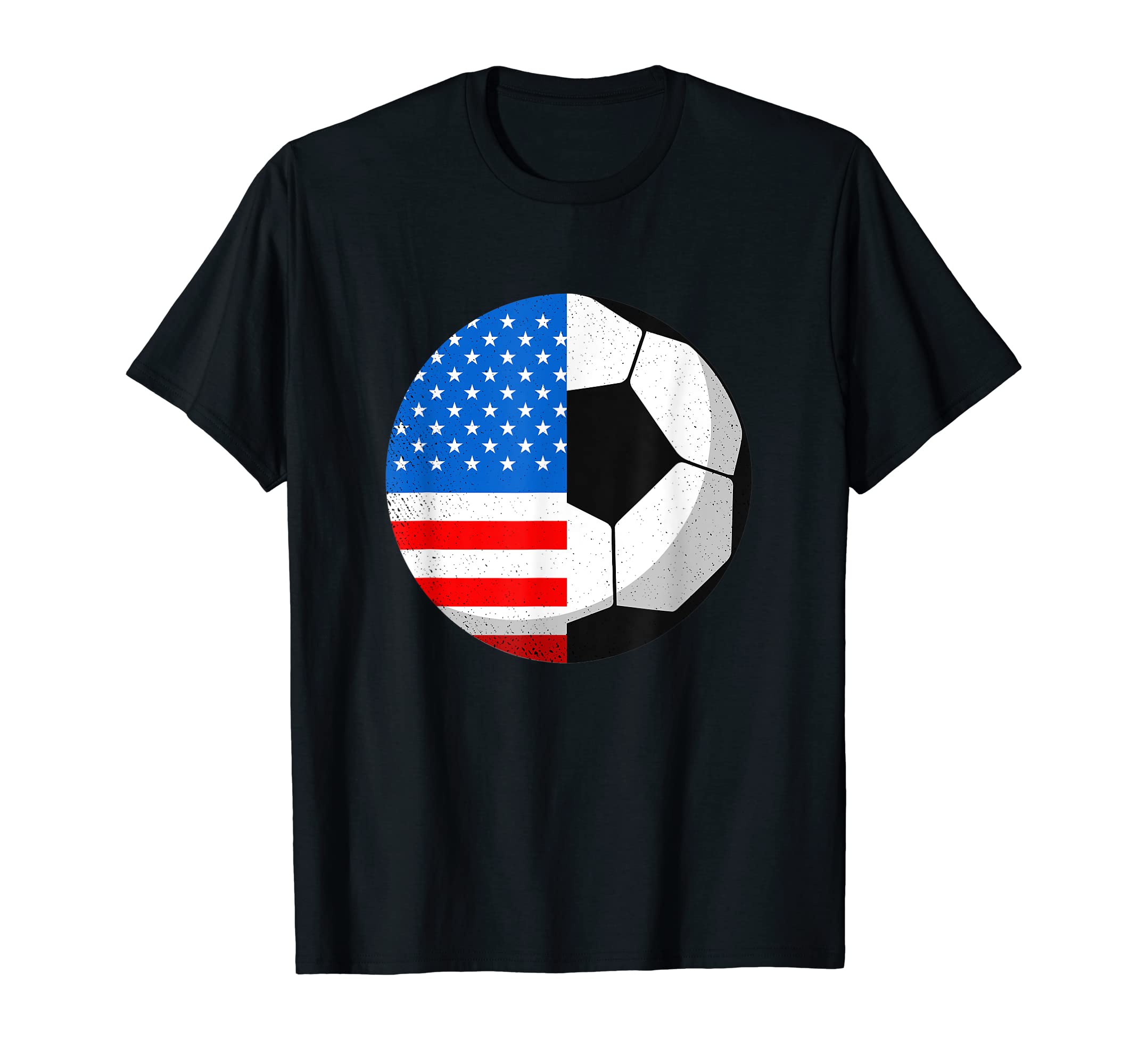Half America Usa Flag Half Football T-Shirt - Aesthetic Graphic Unisex - T-Shirt, Sweatshirt, Hoodie