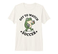 Off To Watch Soccer Mom Funny Frog T-Shirt - Minimalist Print Men Women - T-Shirt, Sweatshirt, Hoodie