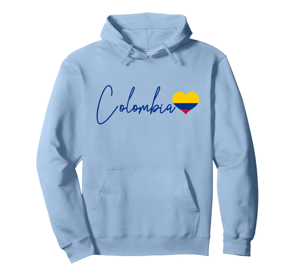 Colombia Heart Pride Colombian Flag Hoodie - Trendy Graphic Unisex - T-Shirt, Sweatshirt, Hoodie
