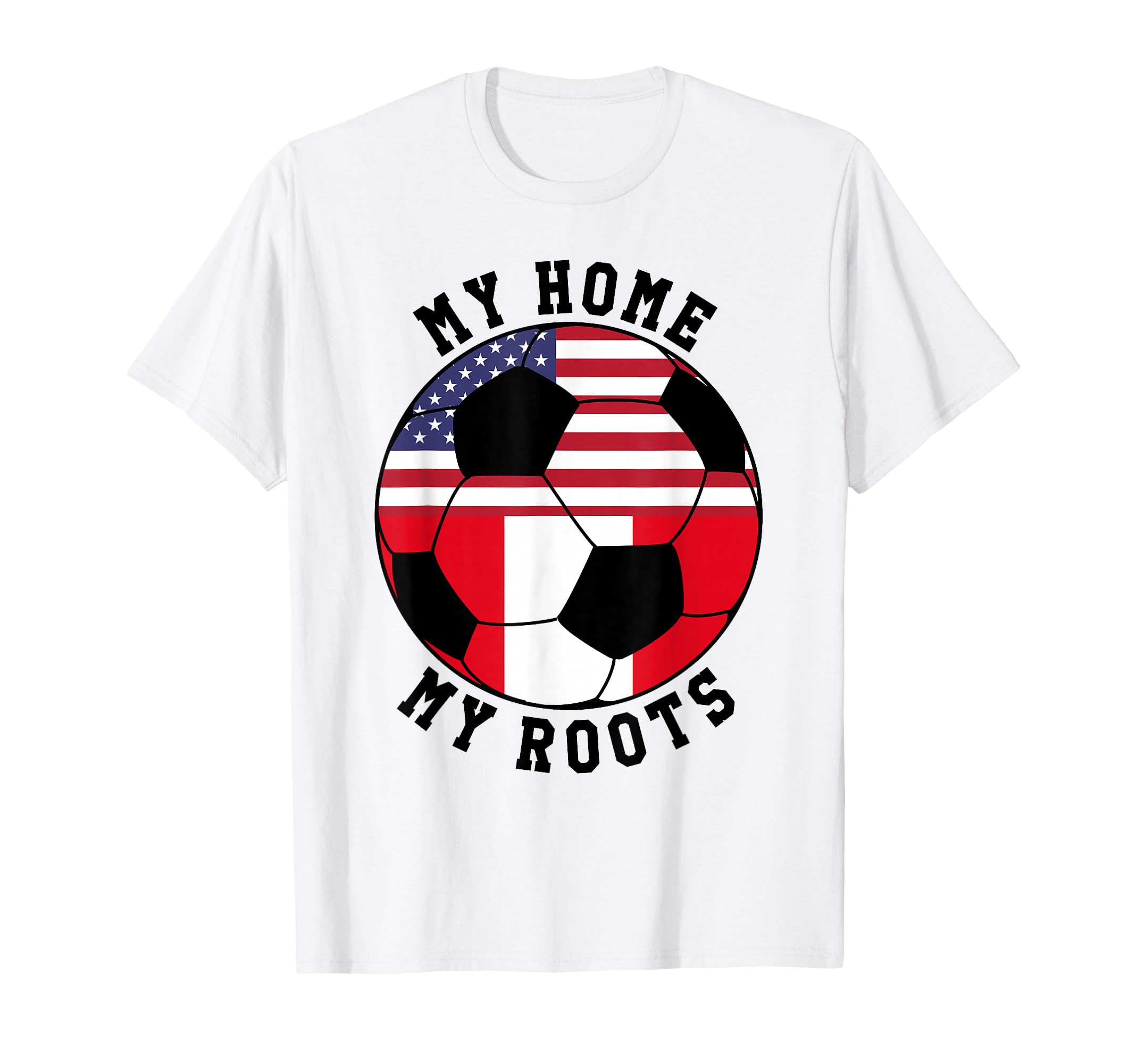 My Home My Roots Peru Flag Soccer T-Shirt - Custom Art Print Unisex - T-Shirt, Sweatshirt, Hoodie