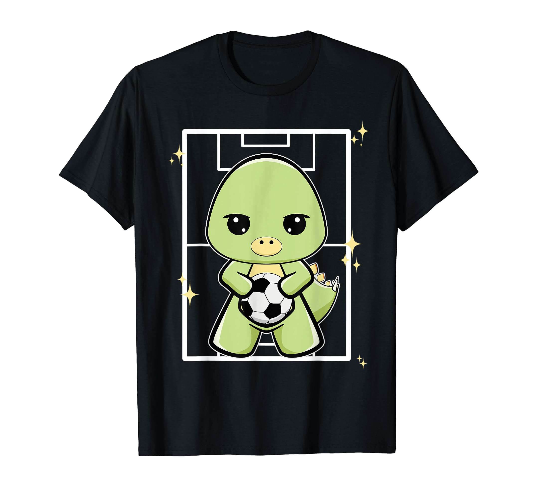 Stegosaurus Dinosaur Playing Soccer T-Shirt - Aesthetic Graphic Unisex - T-Shirt, Sweatshirt, Hoodie