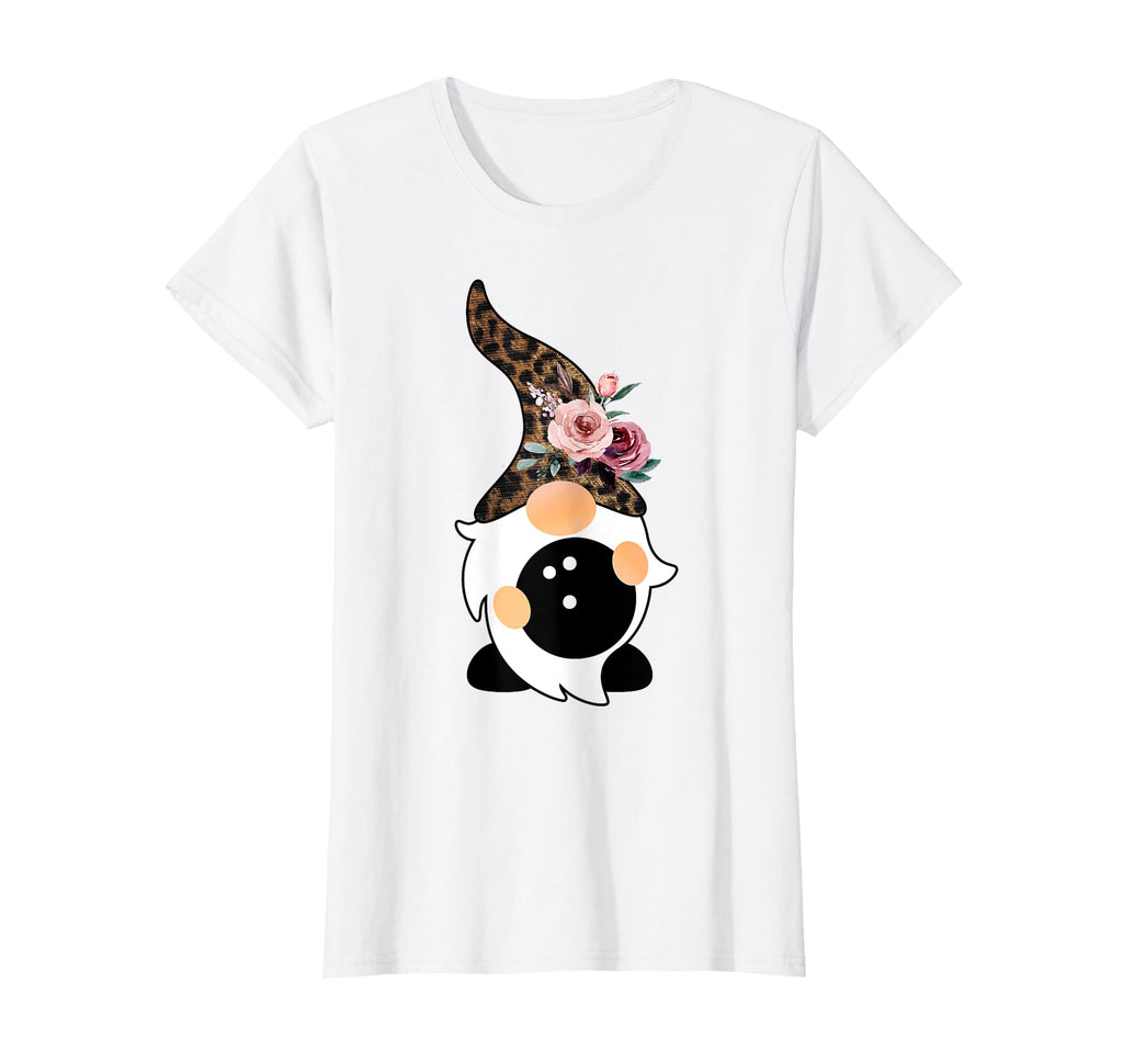 Bowling And Gnome Leopard Floral Hat T-Shirt - Aesthetic Graphic Unisex - T-Shirt, Sweatshirt, Hoodie