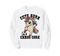 Aura Soccer Unicorn Chaos Core Sweatshirt - Minimalist Print Men Women - T-Shirt, Sweatshirt, Hoodie