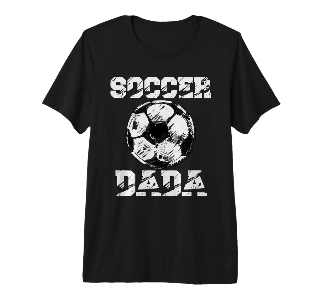 Mens Soccer Dada Distressed Ball T-Shirt - Fun Novelty Design for Adults - T-Shirt, Sweatshirt, Hoodie