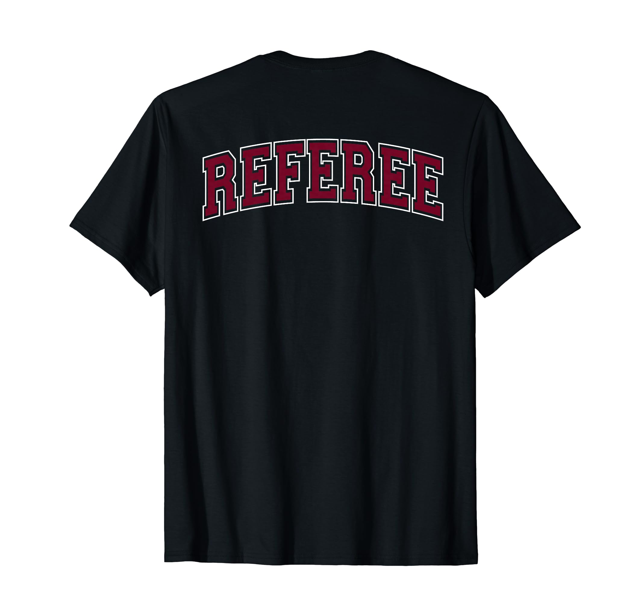 Referee Sports Football Soccer Red Back T-Shirt - Trendy Graphic for Adults - T-Shirt, Sweatshirt, Hoodie