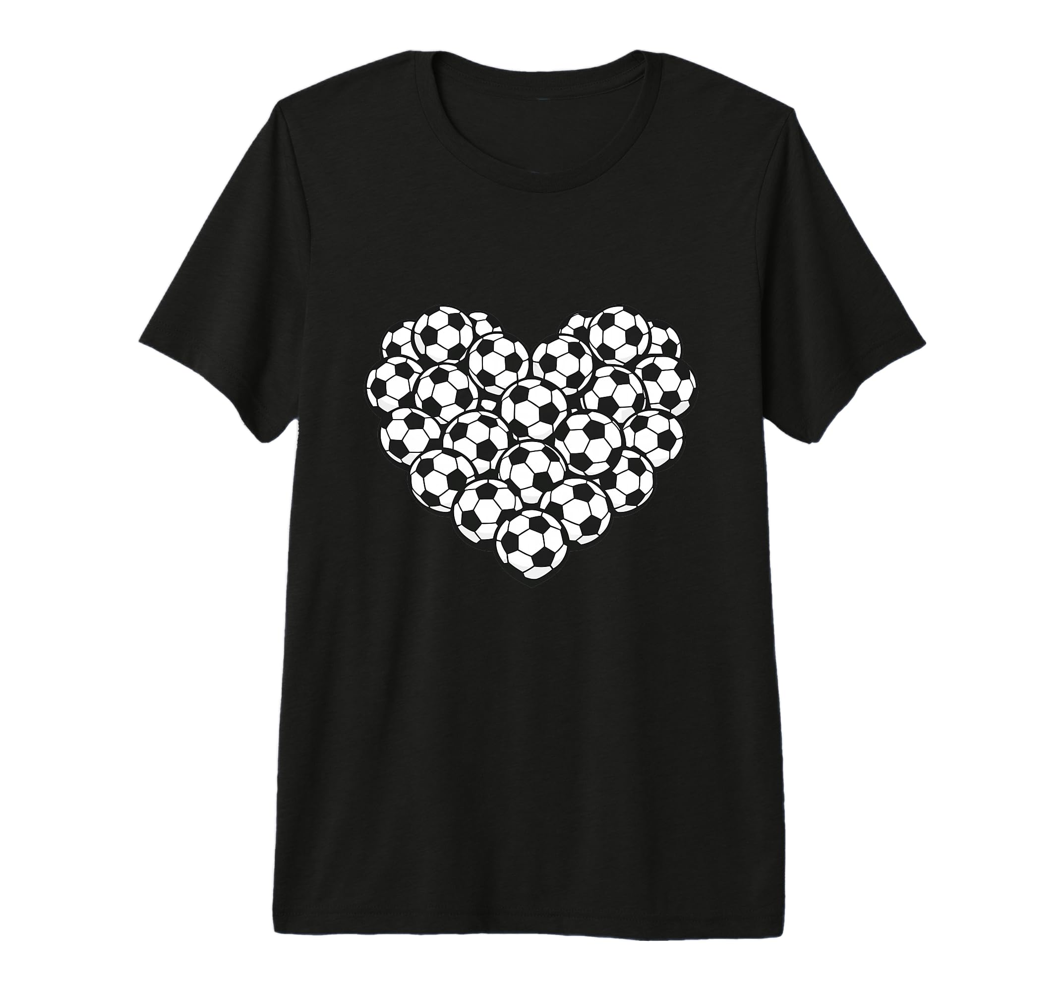 Heart Shaped Soccer Ball Artwork Tri T-Shirt - Custom Art Print for Adults - T-Shirt, Sweatshirt, Hoodie
