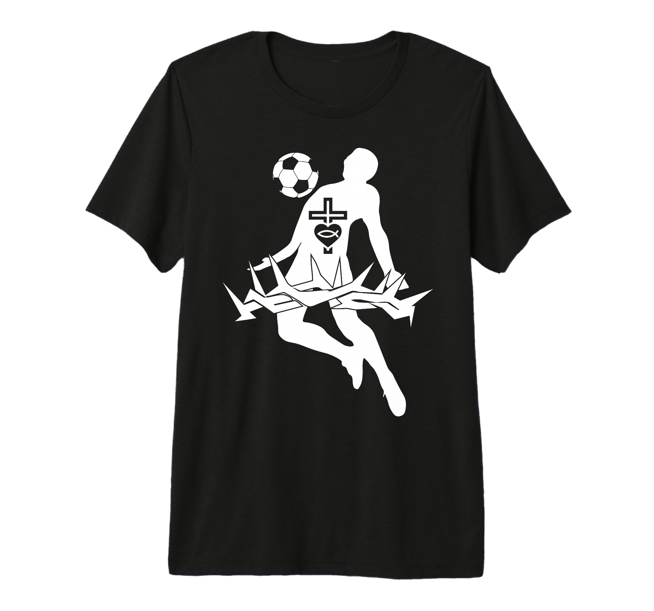 Religious Jesus Soccer Christ God Soccer T-Shirt - Trendy Graphic Unisex - T-Shirt, Sweatshirt, Hoodie