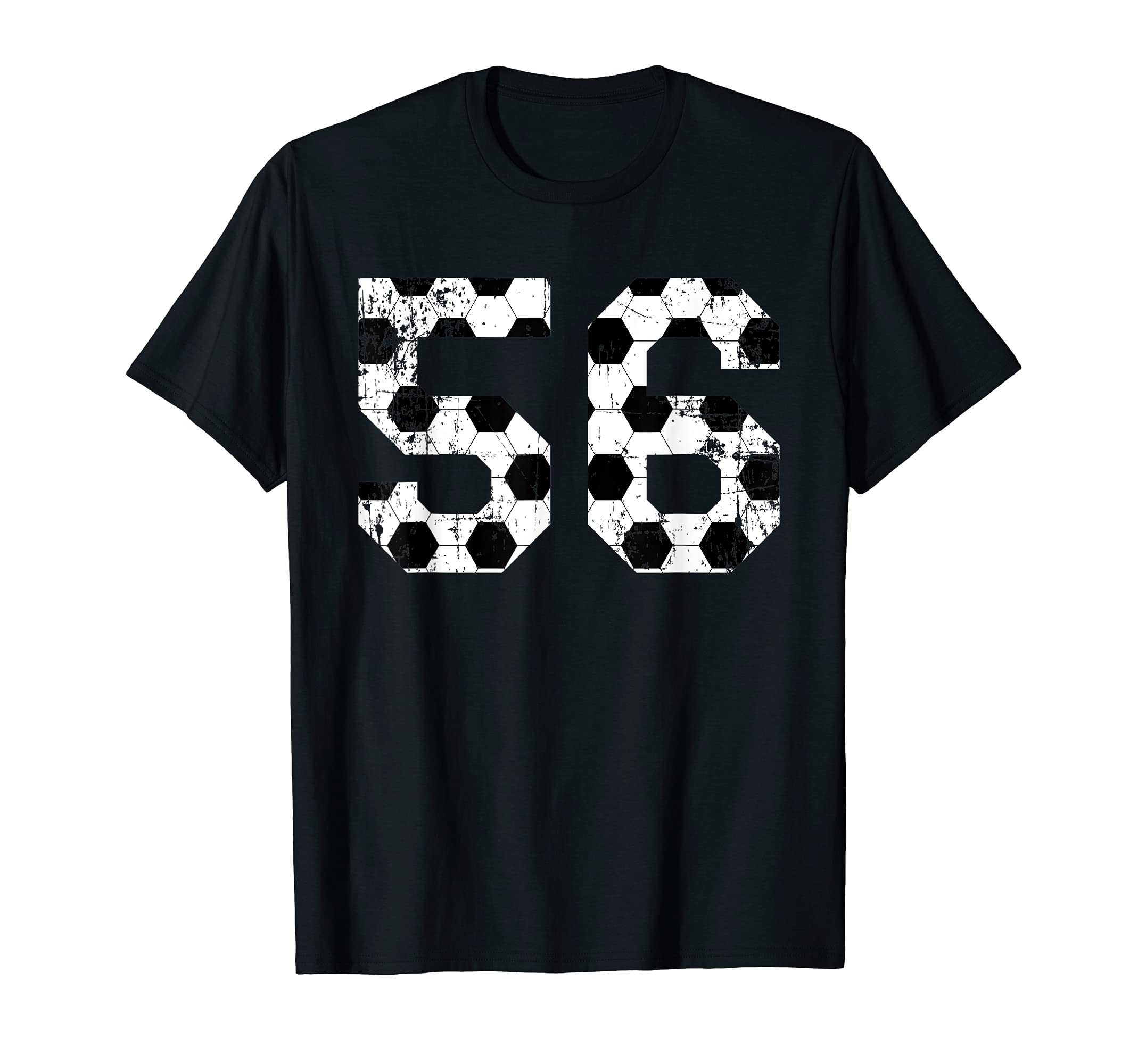 Soccer 56 Jersey Number T-Shirt - Minimalist Print for Adults - T-Shirt, Sweatshirt, Hoodie