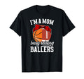 Im Mom Busy Raising Ballers Football T-Shirt - Graphic Print Unisex - T-Shirt, Sweatshirt, Hoodie