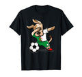 Dabbing Dog Algeria Soccer Jersey T-Shirt - Fun Novelty Design for Adults - T-Shirt, Sweatshirt, Hoodie
