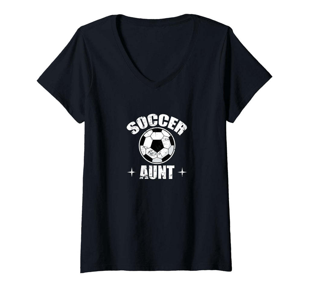Soccer Auntfootballgoal Cheer Aunt Life T-Shirt - Graphic Print Men Women - T-Shirt, Sweatshirt, Hoodie