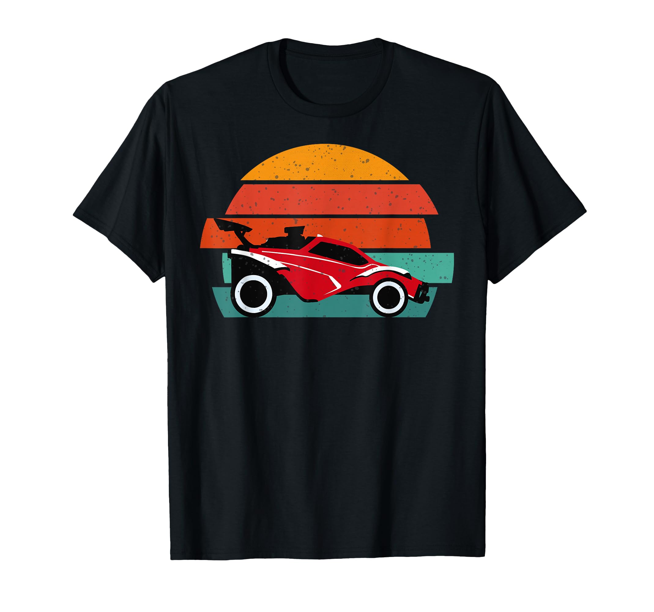 Octane Rocket Soccer Sunset Distressed T-Shirt - Fun Novelty Design Unisex - T-Shirt, Sweatshirt, Hoodie