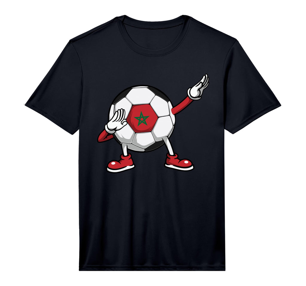 Funny Dabbing Soccer Morocco Jersey T-Shirt - Minimalist Print Unisex - T-Shirt, Sweatshirt, Hoodie