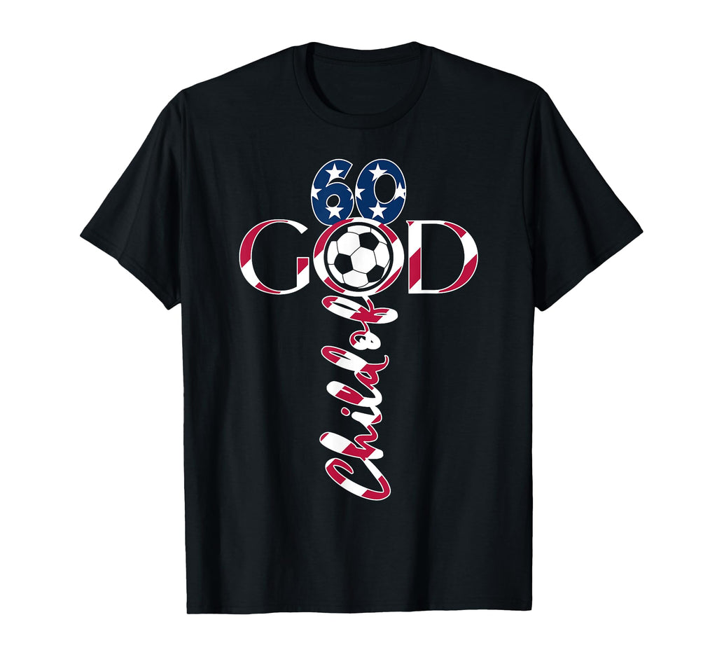 Jesus 60 Years Child God Soccer 60Th T-Shirt - Trendy Graphic for Adults - T-Shirt, Sweatshirt, Hoodie