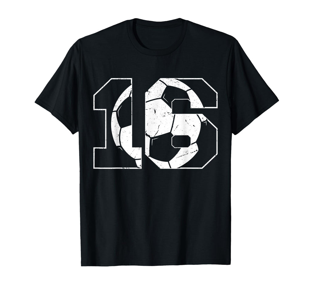 16Th Birthday Soccer Player T-Shirt - Fun Novelty Design Men Women - T-Shirt, Sweatshirt, Hoodie
