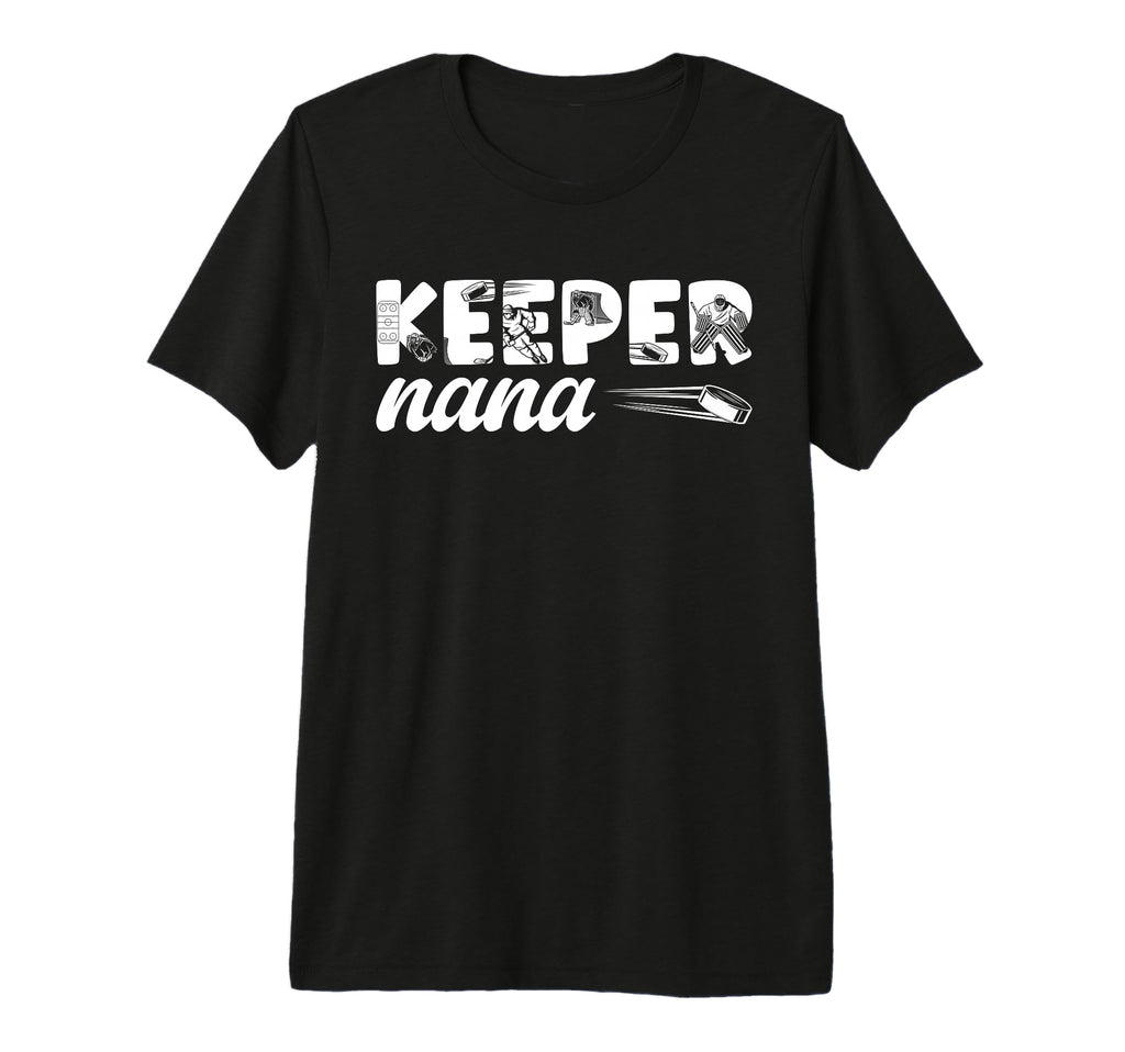 Ice Hockey Keeper Nana Ice Hockey Goalie T-Shirt - Graphic Print Men Women - T-Shirt, Sweatshirt, Hoodie