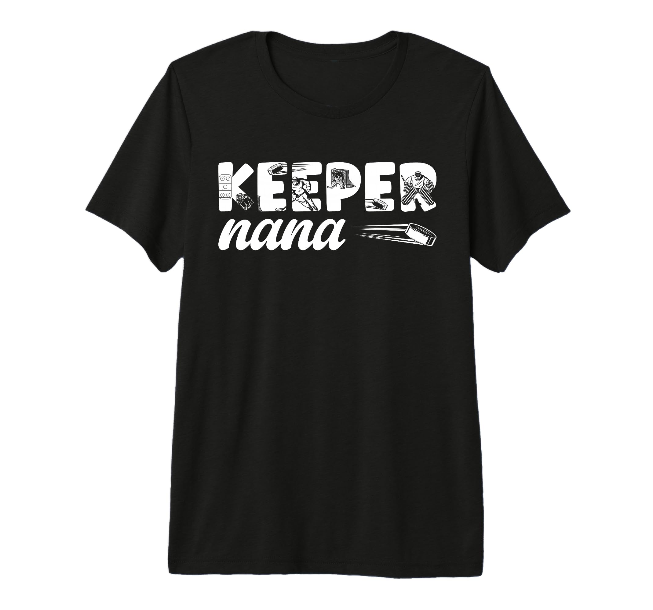 Ice Hockey Keeper Nana Ice Hockey Goalie T-Shirt - Graphic Print Men Women - T-Shirt, Sweatshirt, Hoodie