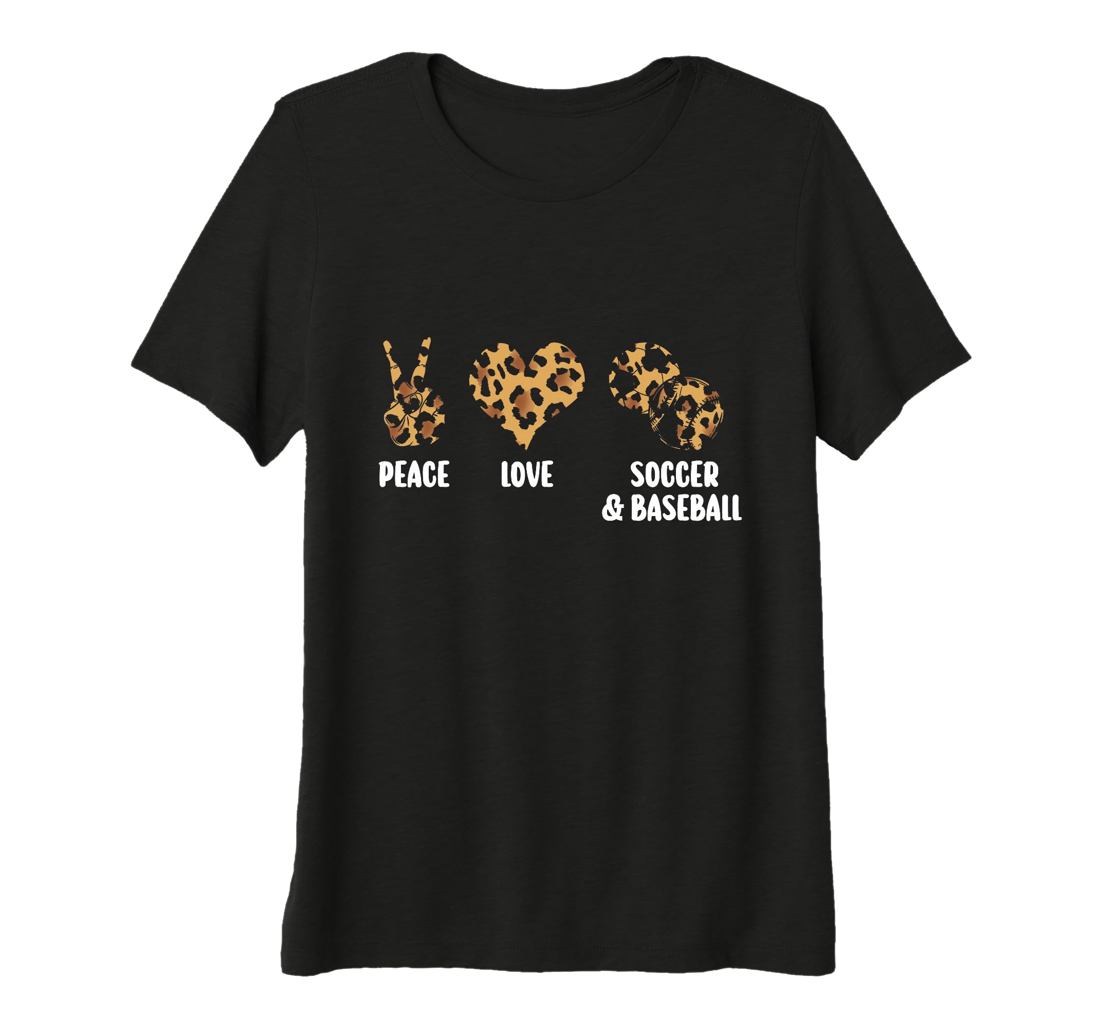 Womens Peace Love Soccer T-Shirt - Casual Everyday Wear for Adults - T-Shirt, Sweatshirt, Hoodie