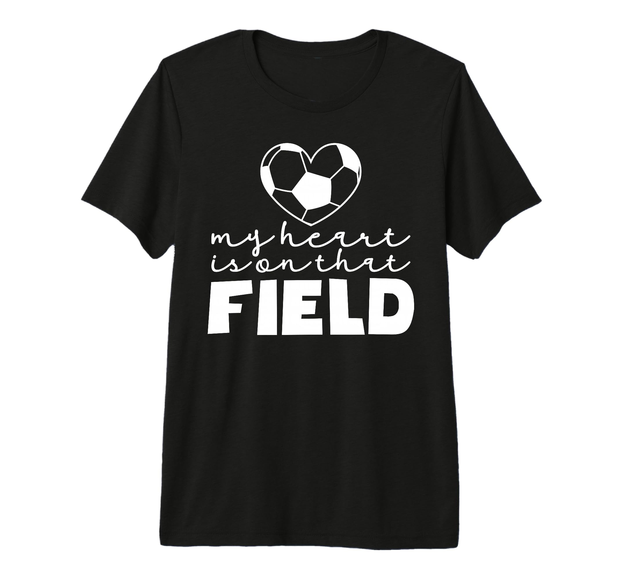 My Heart Is That Field Soccer Mom Soccer T-Shirt - Graphic Print Unisex - T-Shirt, Sweatshirt, Hoodie