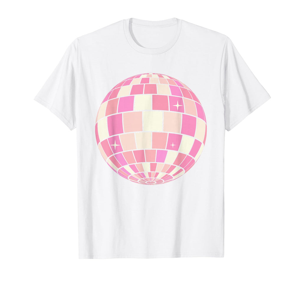 Danish Pastel Aesthetic Disco Ball T-Shirt - Unique Graphic for Adults - T-Shirt, Sweatshirt, Hoodie
