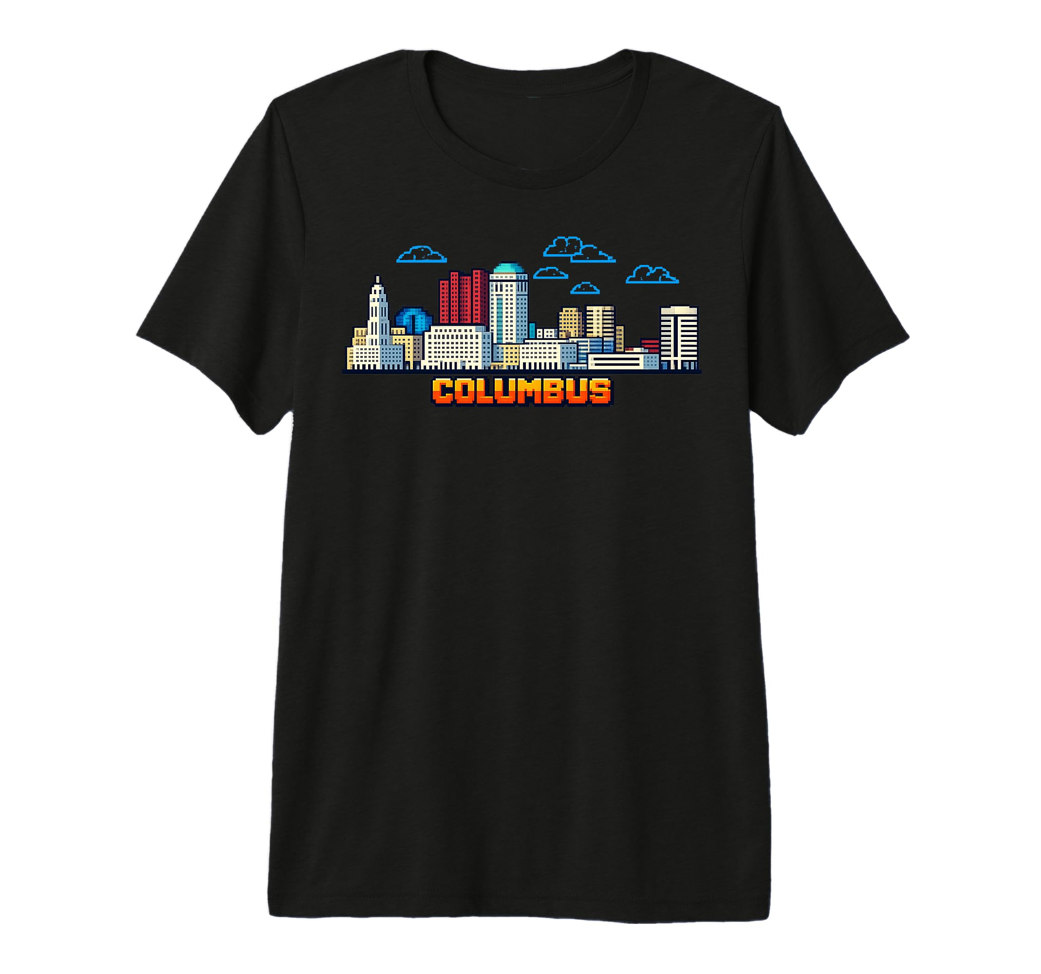Columbus 8 Bit Video Arcade Gamer T-Shirt - Streetwear Style for Adults - T-Shirt, Sweatshirt, Hoodie