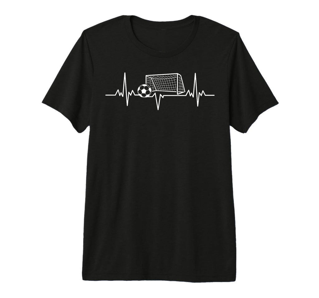 Soccer Heartbeat Football Lovers Ball T-Shirt - Trendy Graphic for Adults - T-Shirt, Sweatshirt, Hoodie
