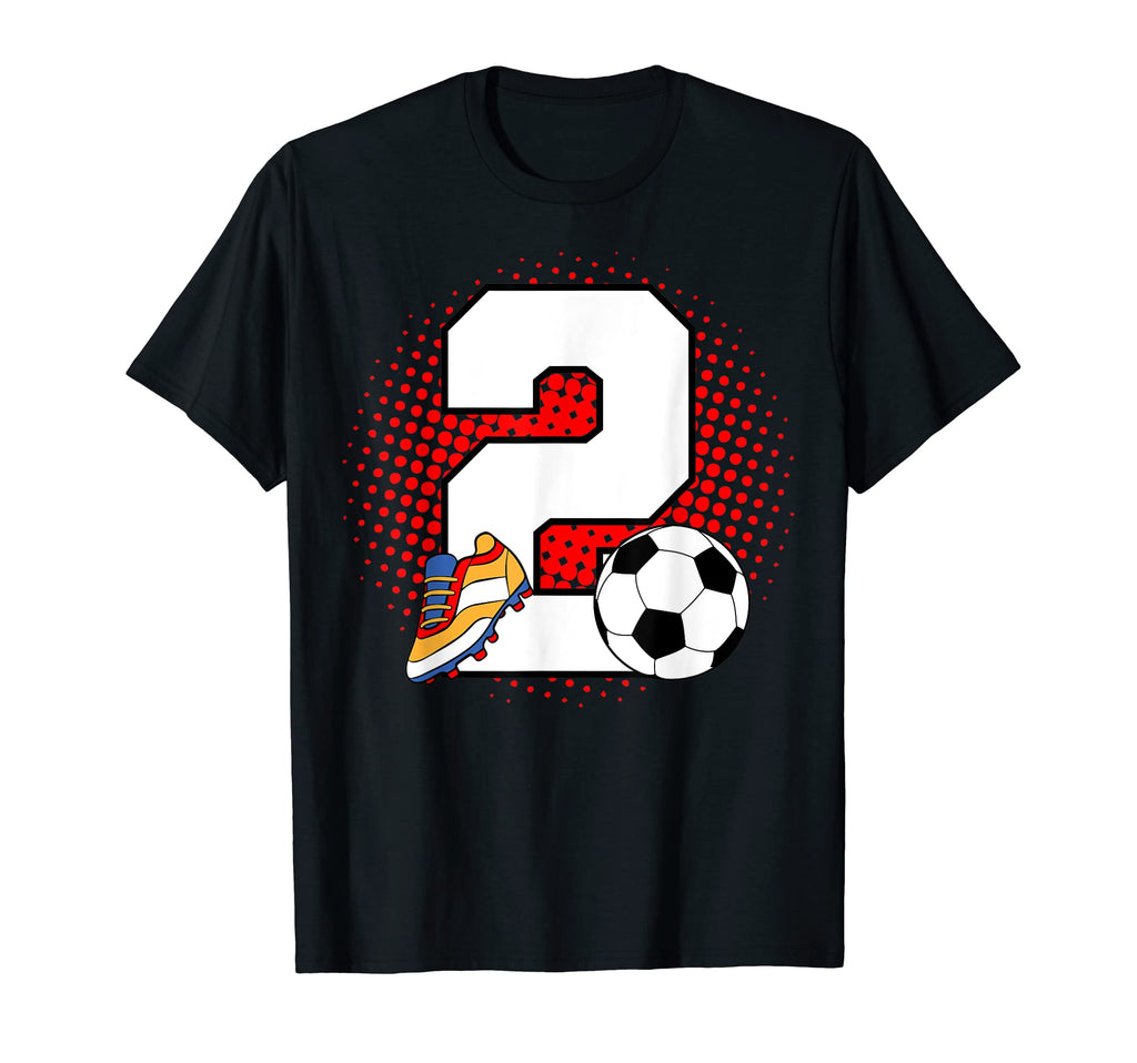 2 Soccer Birthday Player Bday T-Shirt - Fun Novelty Design for Adults - T-Shirt, Sweatshirt, Hoodie