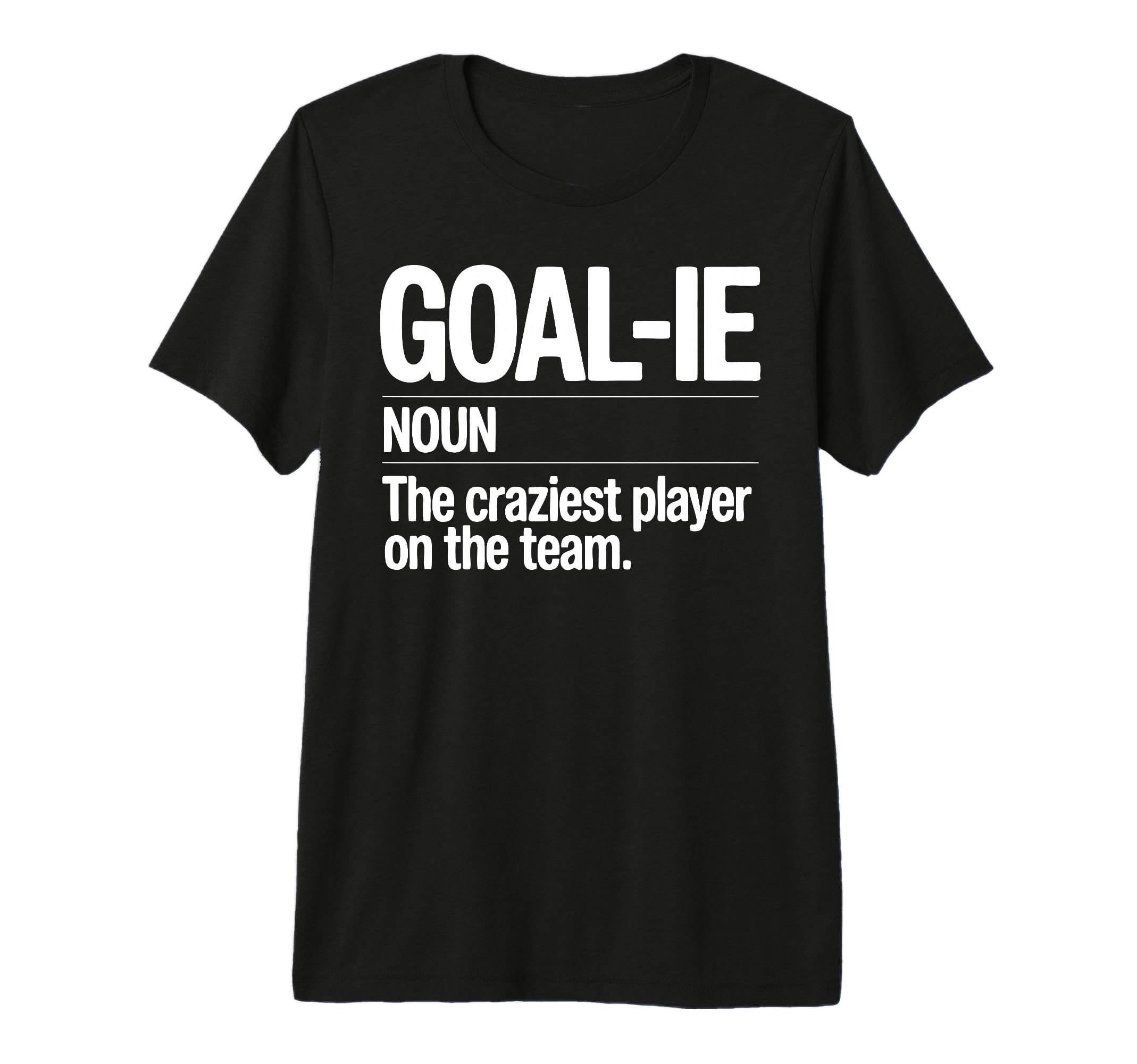 Lacrosse Goalie Lax Crazy Goalkeeper Tri T-Shirt - Minimalist Print Unisex - T-Shirt, Sweatshirt, Hoodie