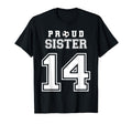 Number 14 Custom Proud Soccer Futbol T-Shirt - Unique Graphic Men Women - T-Shirt, Sweatshirt, Hoodie