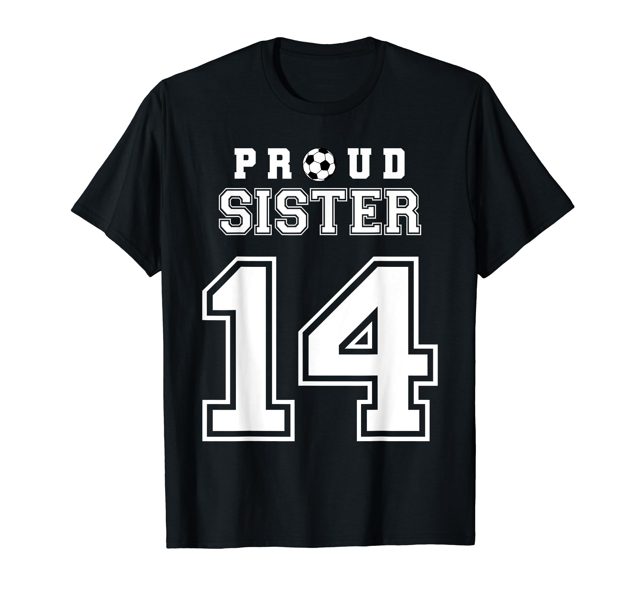 Number 14 Custom Proud Soccer Futbol T-Shirt - Unique Graphic Men Women - T-Shirt, Sweatshirt, Hoodie