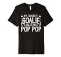 Mens Proud Ice Hockey Goalie Pop Pop T-Shirt - Trendy Graphic for Adults - T-Shirt, Sweatshirt, Hoodie